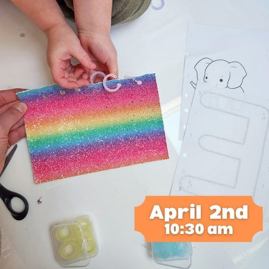 April 2nd DIY Coloring Book - Toddler Crafts
