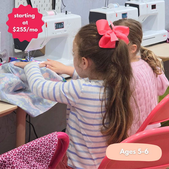 Fall Little Designer's Sewing Class for Ages 5-6