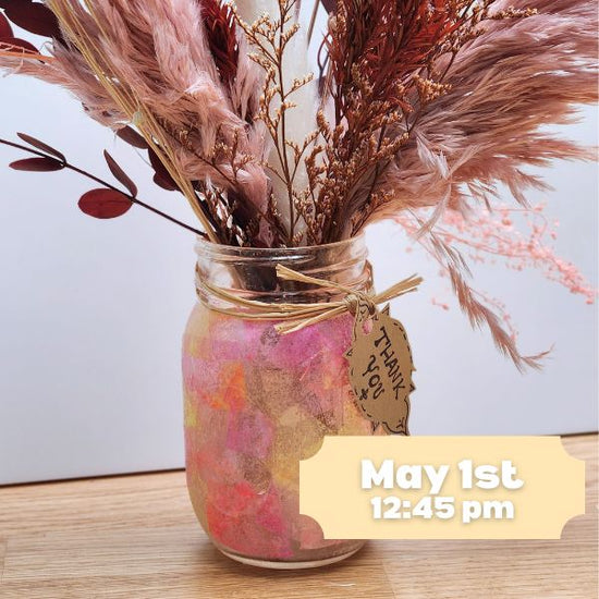 May 1st Make a Mosaic Mason Jar - Toddler Crafts