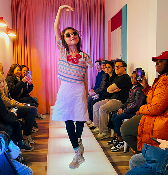 Fashion runway birthday party for kids at The Fashion Class