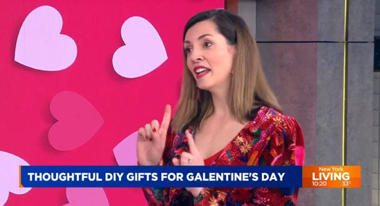 Kerri went LIVE on Pix11 to share some DIY Galentine's Day Gifts